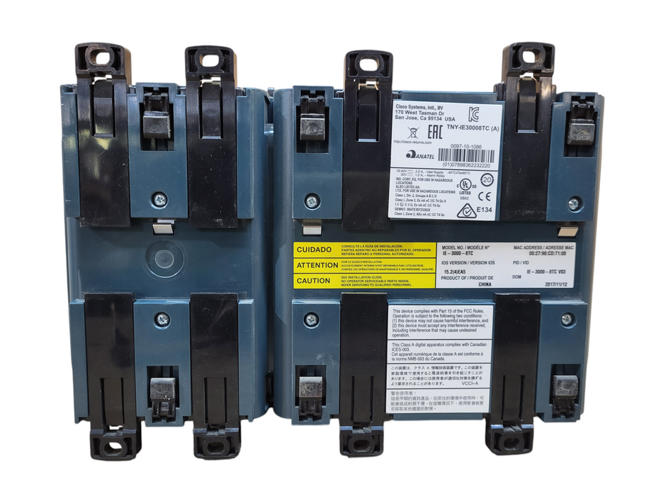Cisco IE-3000-8TC-E Industrial Ethernet 3000 Series Switch w/ IEM-3000-4PC-4TC