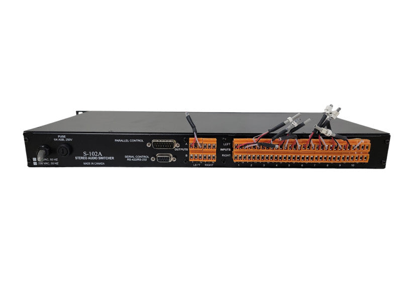 VIDEOQUIP S-102A  STEREO AUDIO SWITCHER Q