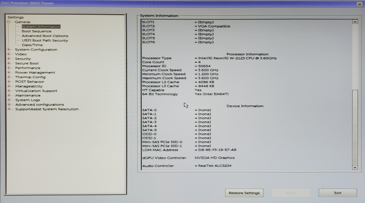Dell Precision 5820 Tower -  Xeon W-2123, 32GB DDR4, K2000 - No HDD