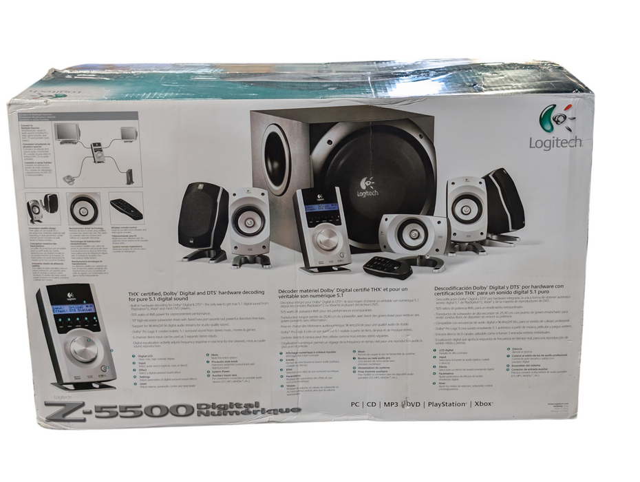 Logitech Z-5500 5.1 THX surround sound system High End Computer Speakers