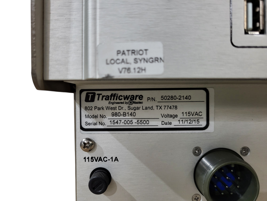 Trafficware Series 900 ATC Controller 980-B140 Traffic Signal Control Uni
