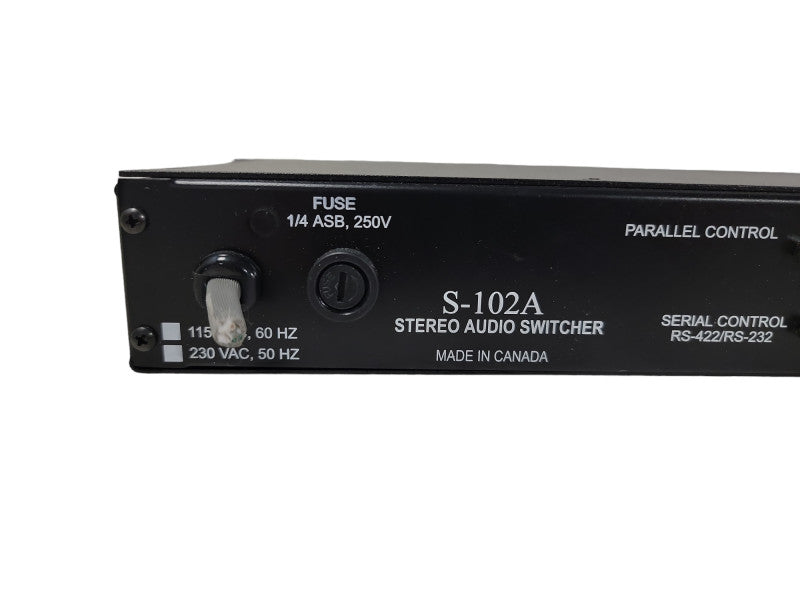 VIDEOQUIP S-102A  STEREO AUDIO SWITCHER Q