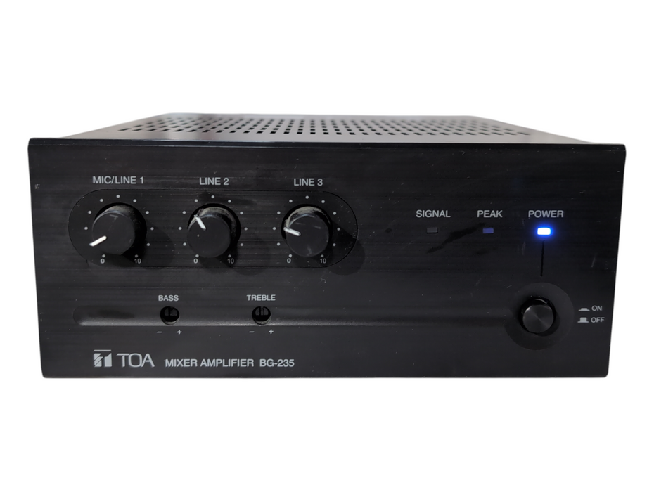 TOA BG-235 CU 3-Channel Mixer Amplifier