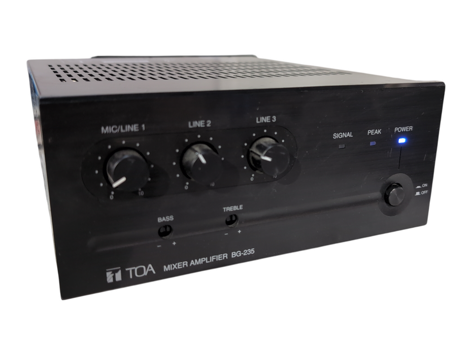 TOA BG-235 CU 3-Channel Mixer Amplifier