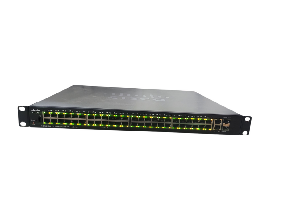 Cisco SG250-50HP 50x port gigabit PoE Smart switch