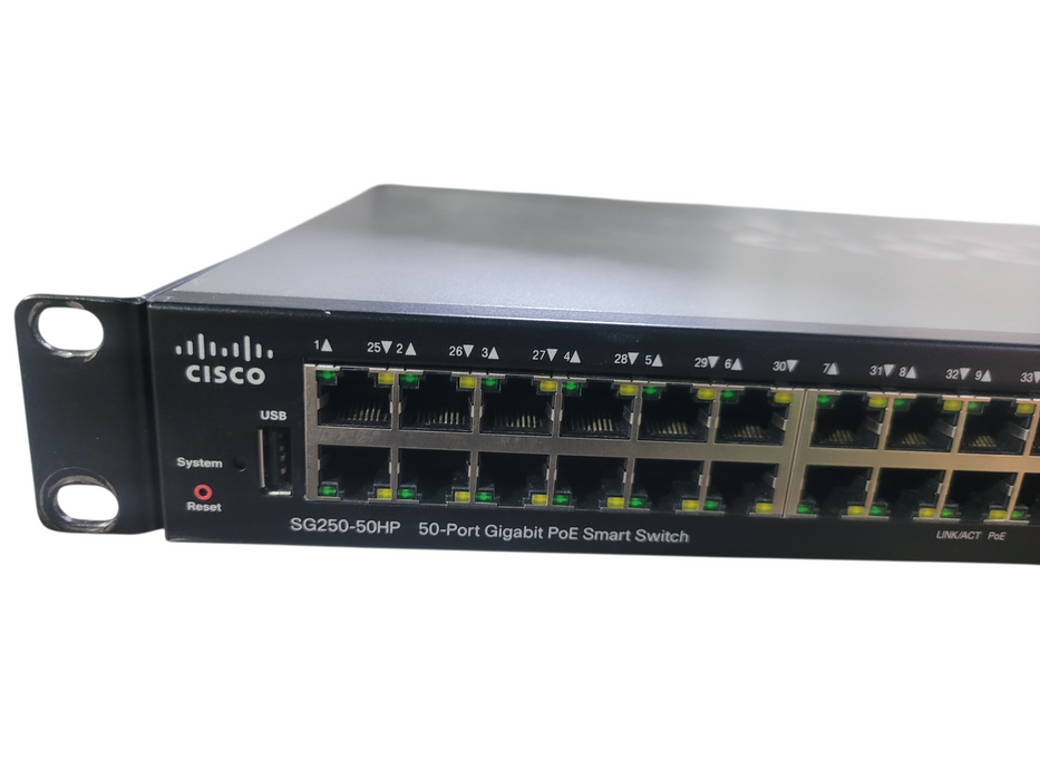 Cisco SG250-50HP 50x port gigabit PoE Smart switch