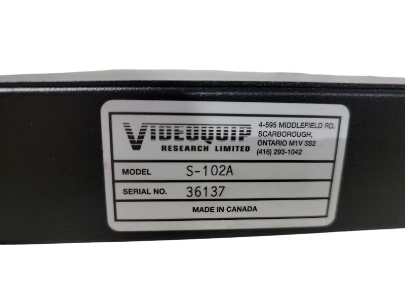 VIDEOQUIP S-102A  STEREO AUDIO SWITCHER Q