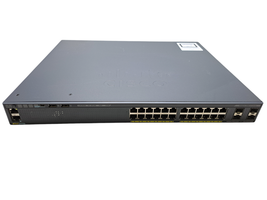 Cisco Catalyst WS-C2960X-24PS-L 24-Port Gigabit PoE Switch *Faulty FAN*