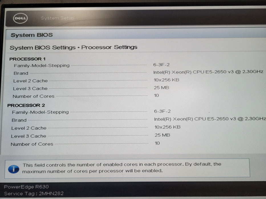 Dell PE R630 1U 8x2.5", 2x Xeon E5-2650v3 2.3GHz 32GB DDR4 PERC H330 Mini