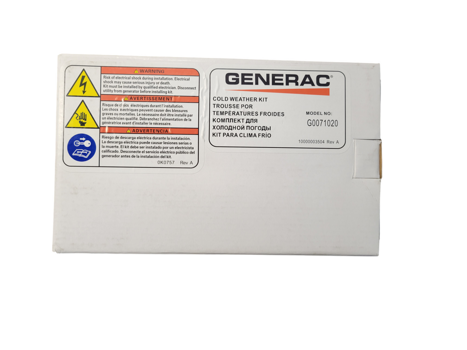 Generac Generator Cold Weather Kit G0071020 - Oil Filter Heater