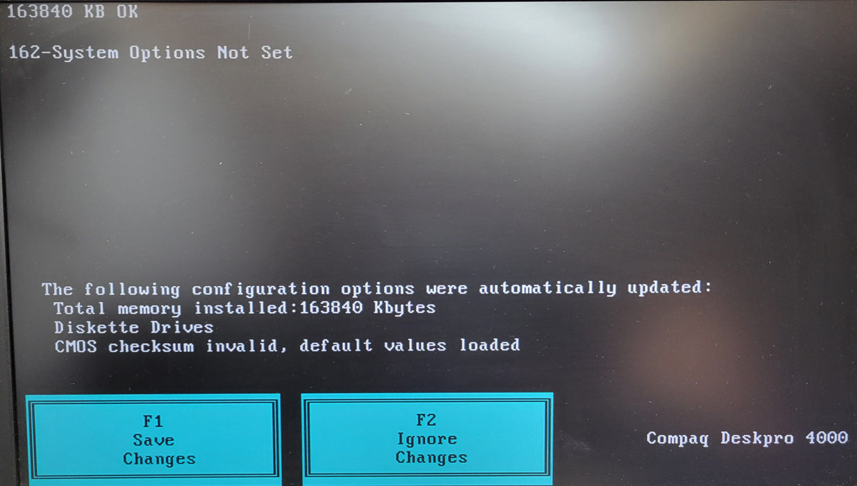 Compaq DeskPro 4000 w/ Intel Pentium Pro 160MB RAM Compaq Nitro 64v 1.1 No HDD