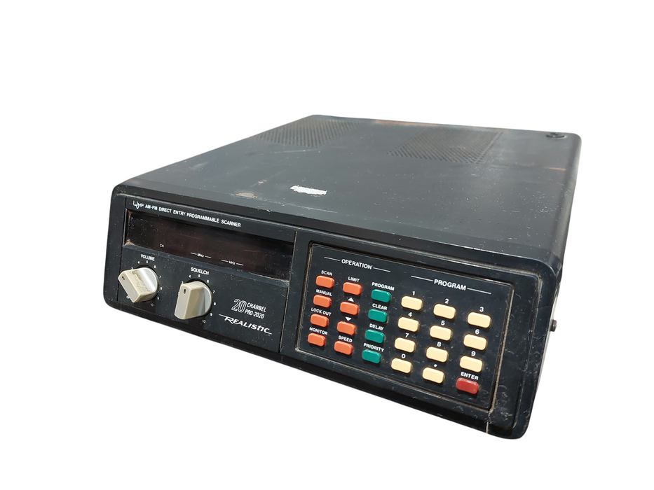 Vintage Realistic UHF AM-FM Direct Entry Programmable Scanner Model: 20-112