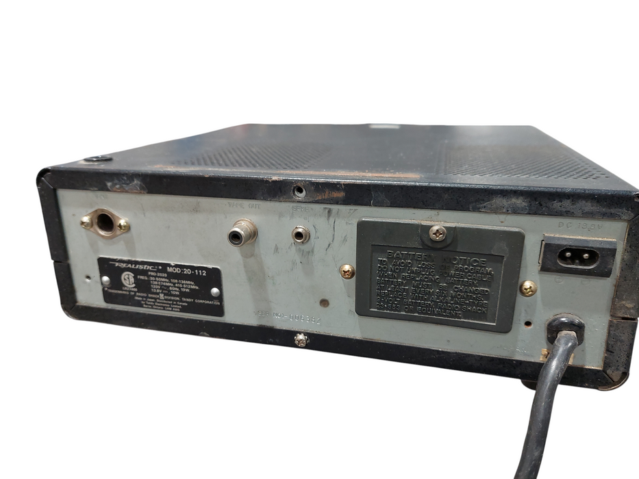 Vintage Realistic UHF AM-FM Direct Entry Programmable Scanner Model: 20-112