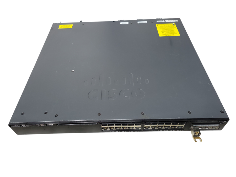 Cisco WS-C3650-24PS-S | 24-Port Gigabit PoE+, 4x SFP Switch w/ 1x 640W PSU