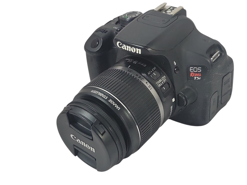 Canon EOS Rebel T5i Digital Camera w/ EFS 18-55mm image stabilizer lens, READ