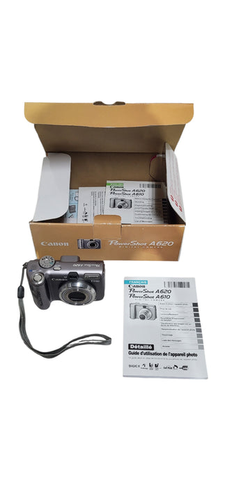 Canon PowerShot A620 Silver 7.1MP 4x Optical Zoom 2" LCD Screen Digital Camera