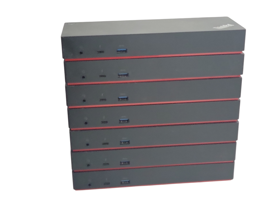 Lot of 7x Lenovo ThinkPad Thunderbolt 3 Dock 40AC docking stations, READ