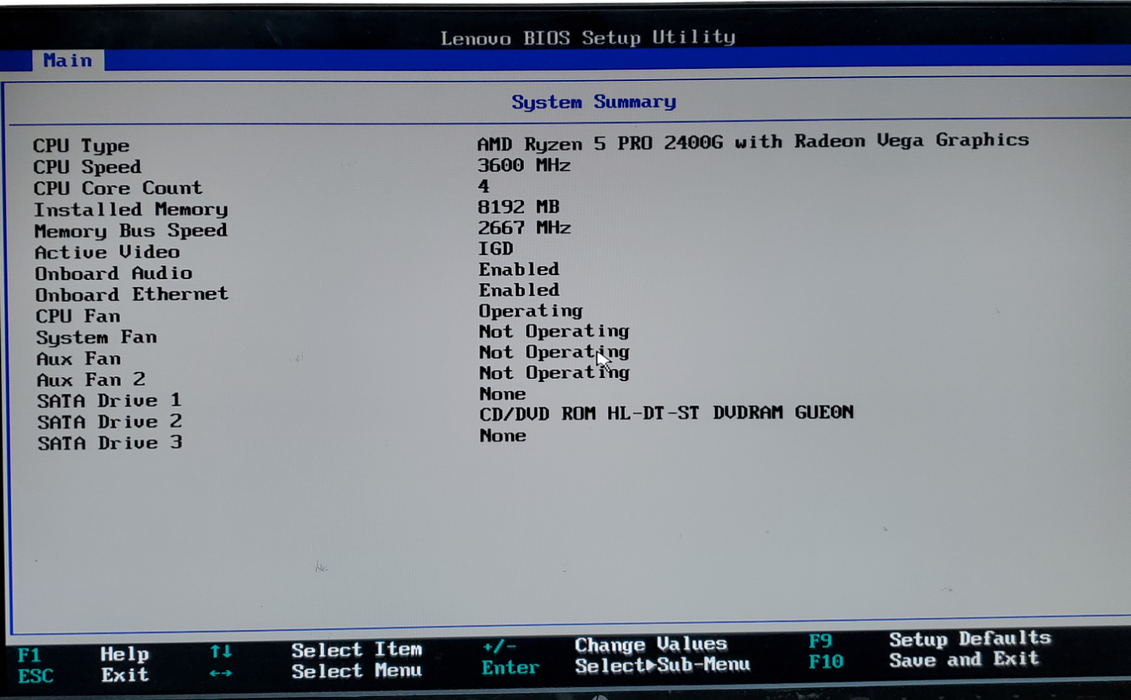Lenovo ThinkCentre M725s SFF AMD Ryzen 5 Pro 2400G 3.6GHz 8GB RAM NO-HDD/SSD