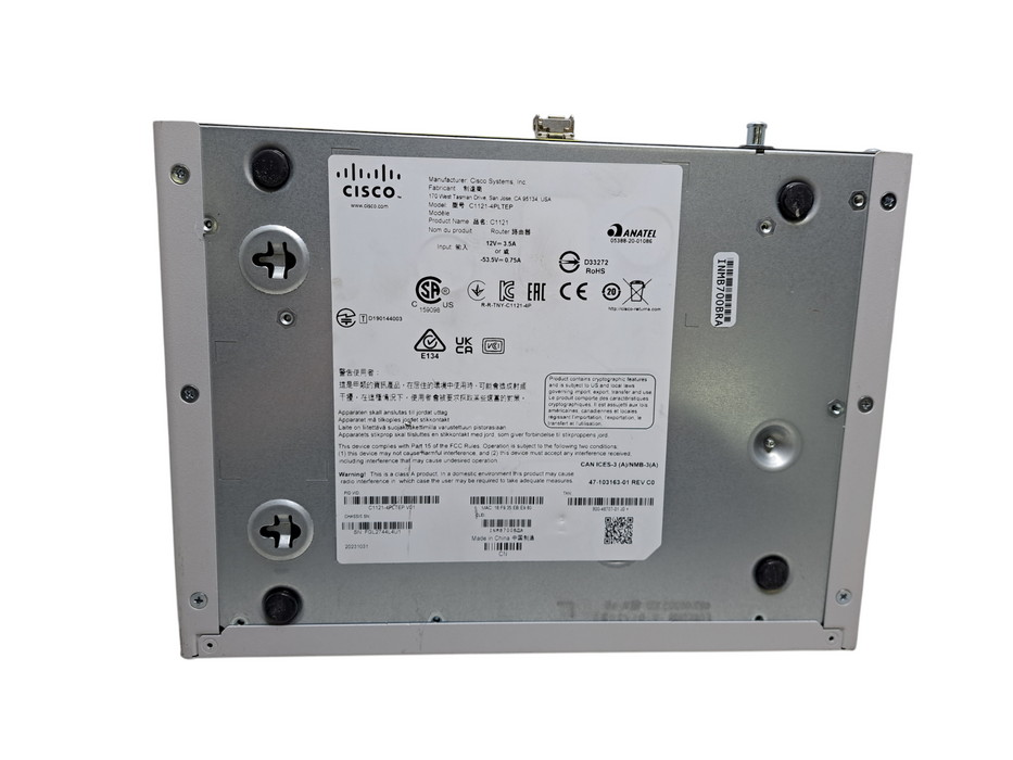 CISCO C1121-4PLTEP Dual GE w/ SFP Port Integrated Services Router