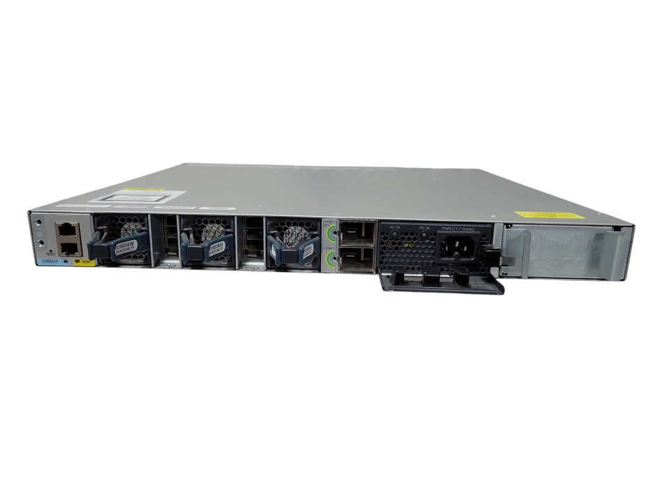 Cisco WS-C3850-48P-S 48-Port Gigabit PoE+ Switch w/ C3850-NM-4-1G