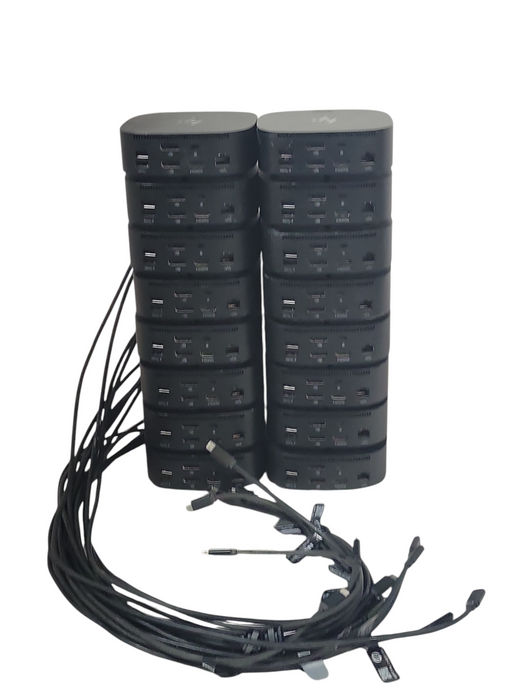 Lot of 16x (12x HP USB-C G5, 3x HP USB C/A UNIVERSAL DOCK G2, 1x HP USB-C G5 ESS