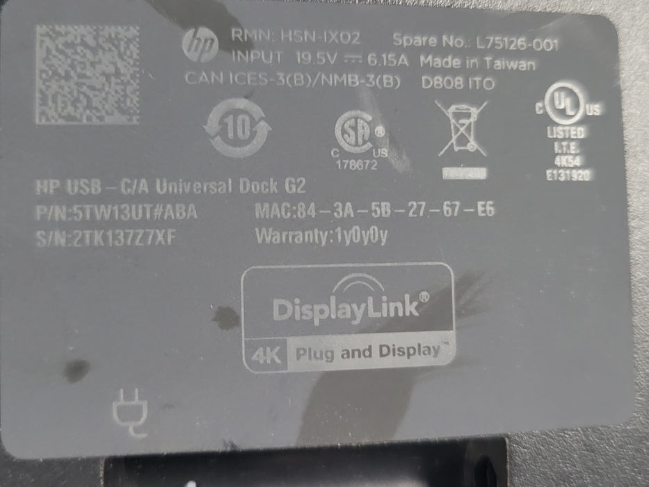 Lot of 16x (12x HP USB-C G5, 3x HP USB C/A UNIVERSAL DOCK G2, 1x HP USB-C G5 ESS