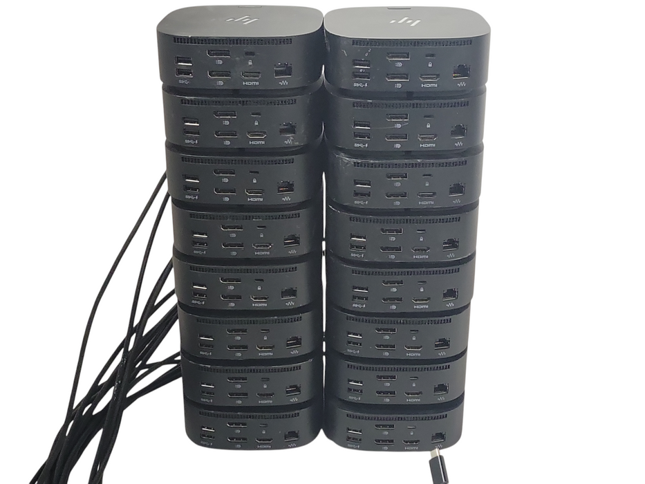 Lot of 16x (12x HP USB-C G5, 3x HP USB C/A UNIVERSAL DOCK G2, 1x HP USB-C G5 ESS