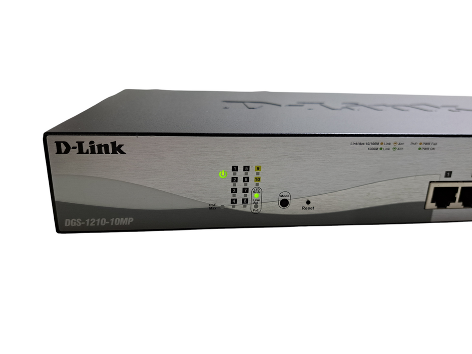 D-Link DGS-1210-10MP | 10-Port Gigabit Smart PoE Switch