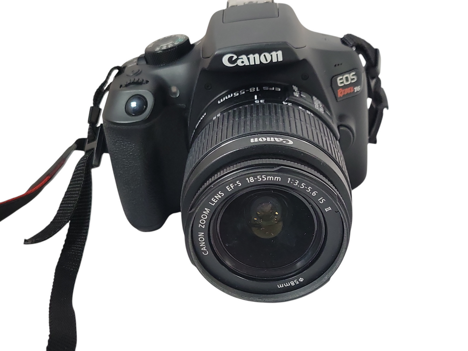 Canon EOS Rebel T6 18.0MP Digital SLR Camera w/ Zoom Lens EF-S 18-55mm, bag, SEE