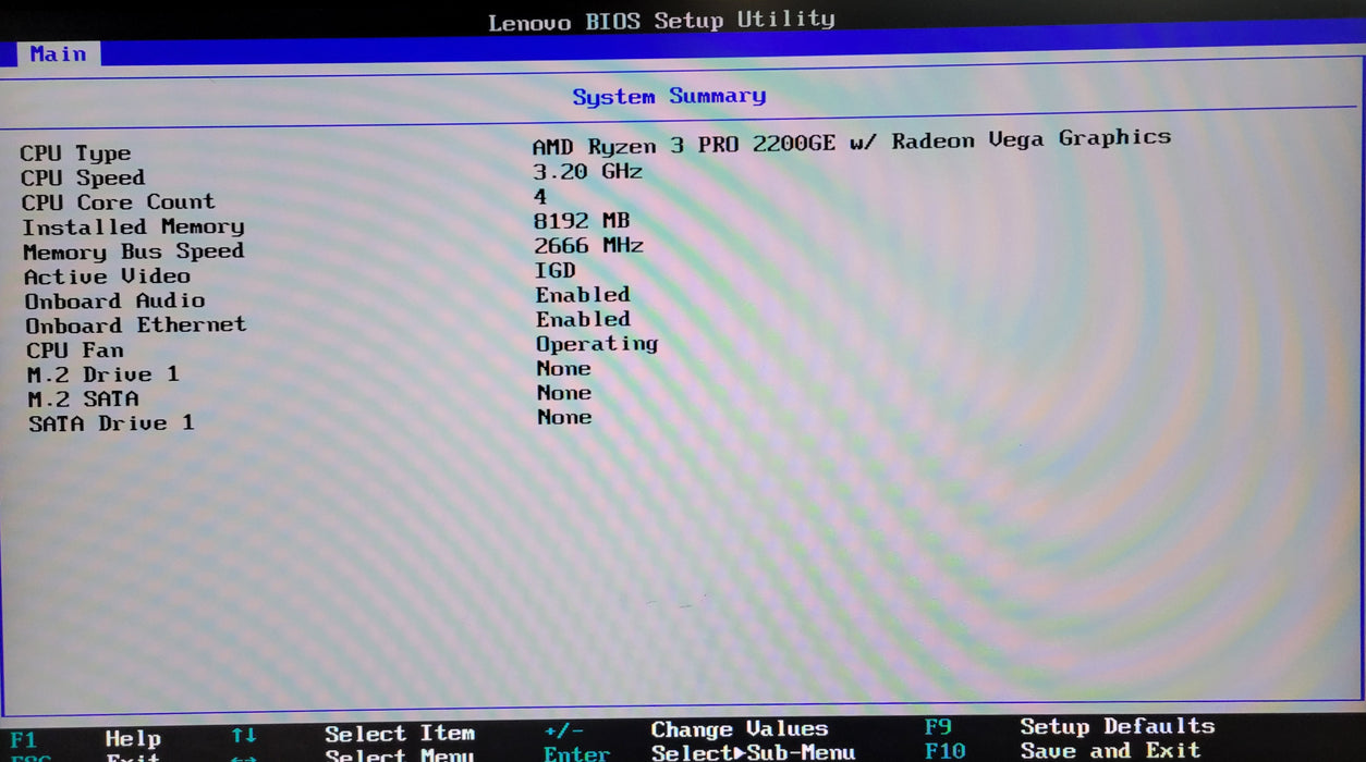 Lenovo Thinkcenter M75q USFF w/ Ryzen 3 Pro 2200GE 8GB No HDD