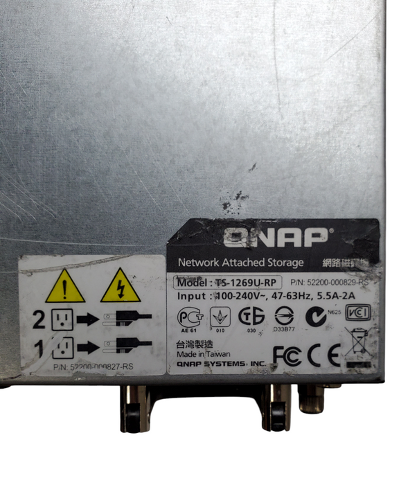 QNAP TS-1269U-RP 12 BAY NAS 3x2TB HDD Network Attached Storage