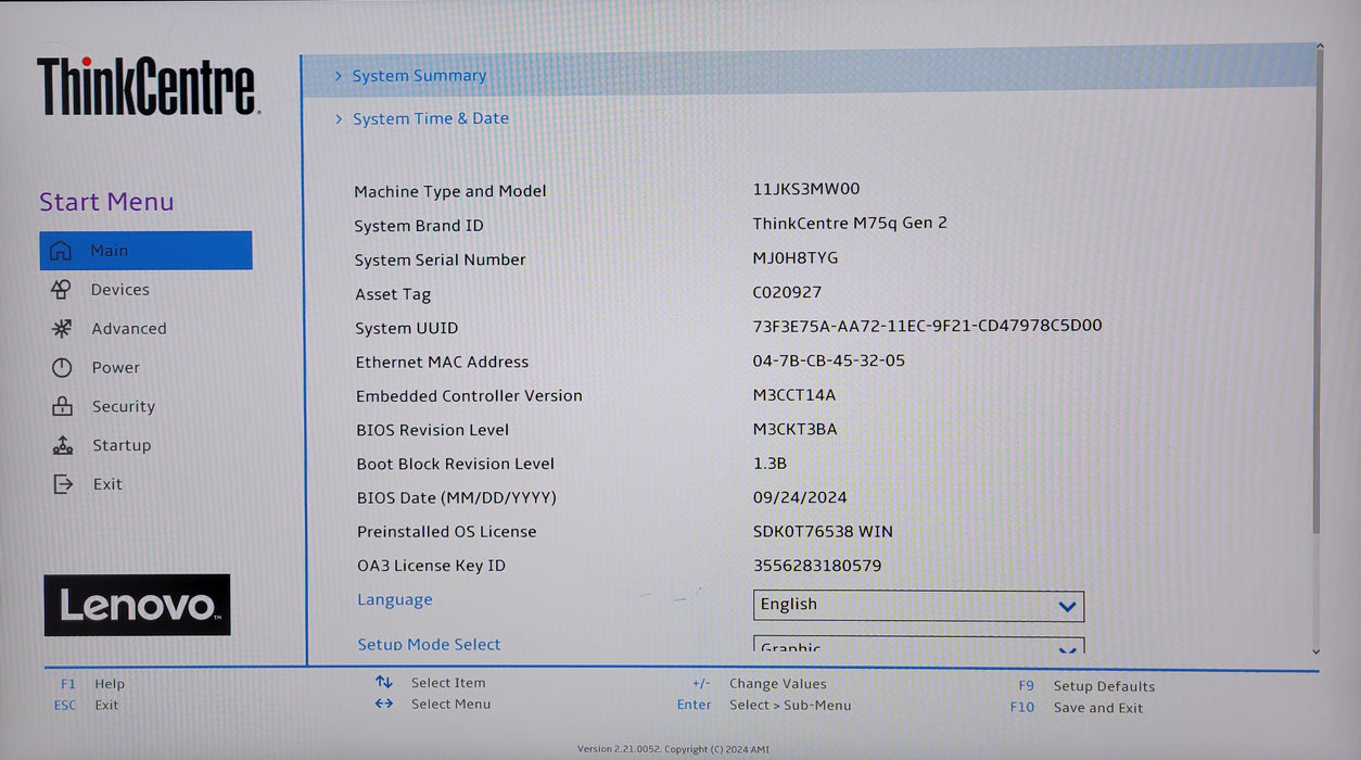 Lenovo ThinkCentre M75q Gen 2 USFF w/ Ryzen 4650GE 8GB RAM 256GB NVME 90W PSU