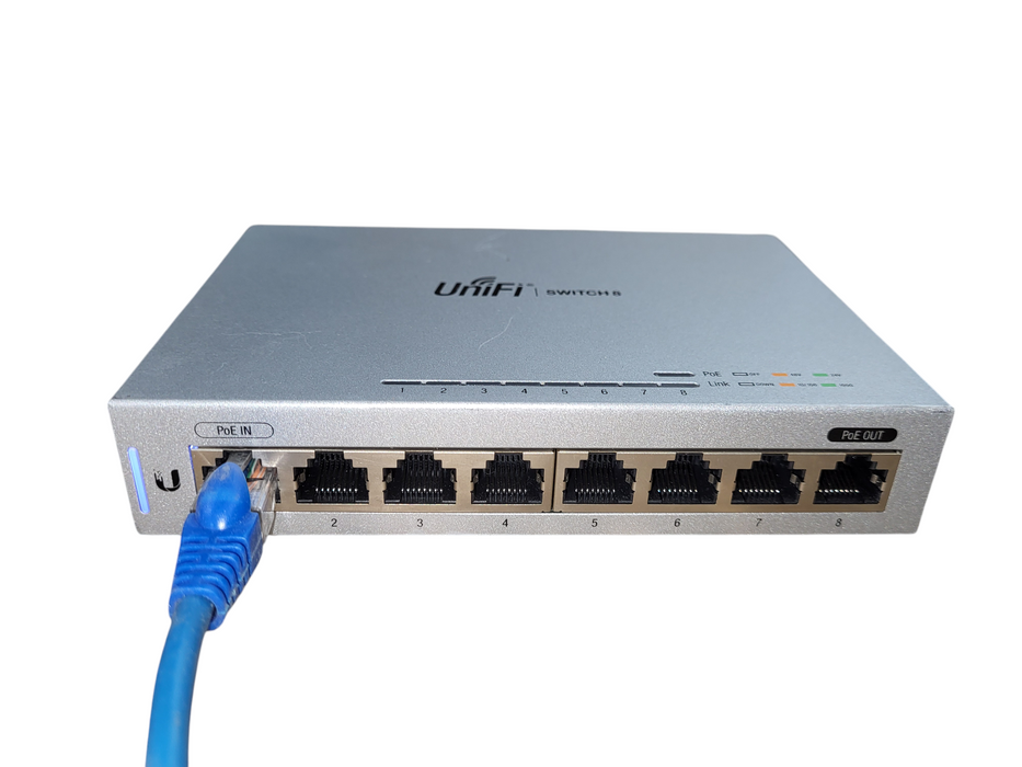 Ubiquiti Networks UniFi US-8 8 Port PoE Powered Gigabit Switch No AC