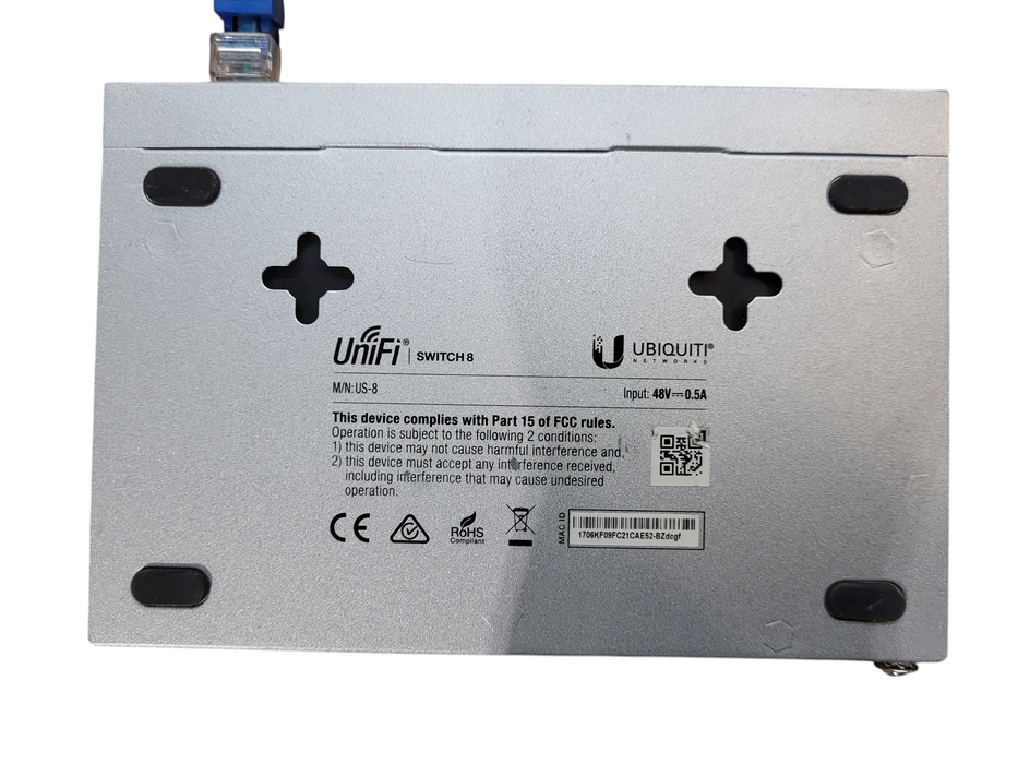 Ubiquiti Networks UniFi US-8 8 Port PoE Powered Gigabit Switch No AC