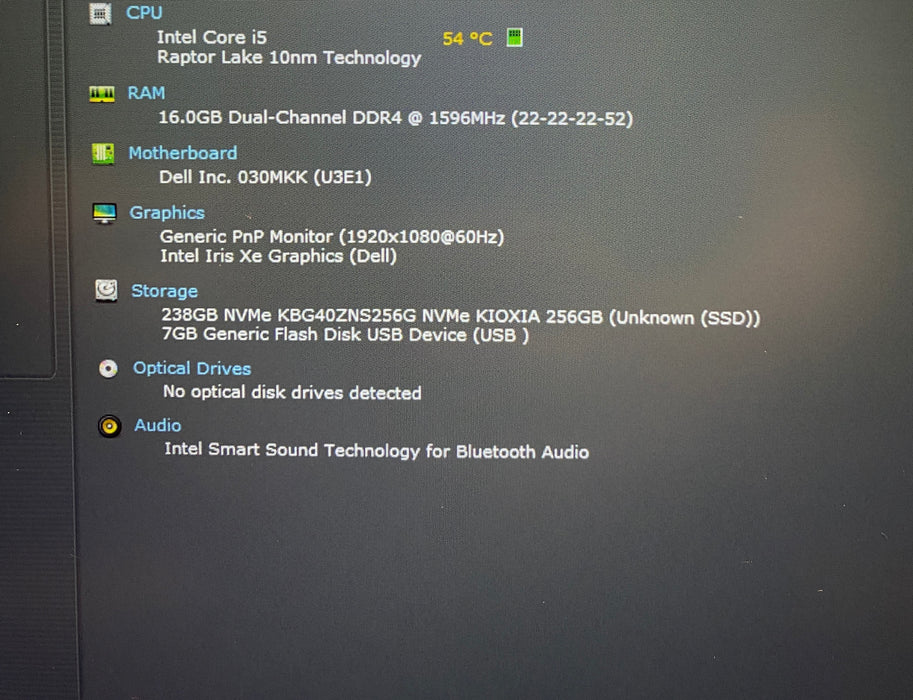 Dell Latitude 5440 Core i5-1345U 1.60GHz 16GB RAM 256GB SSD READ