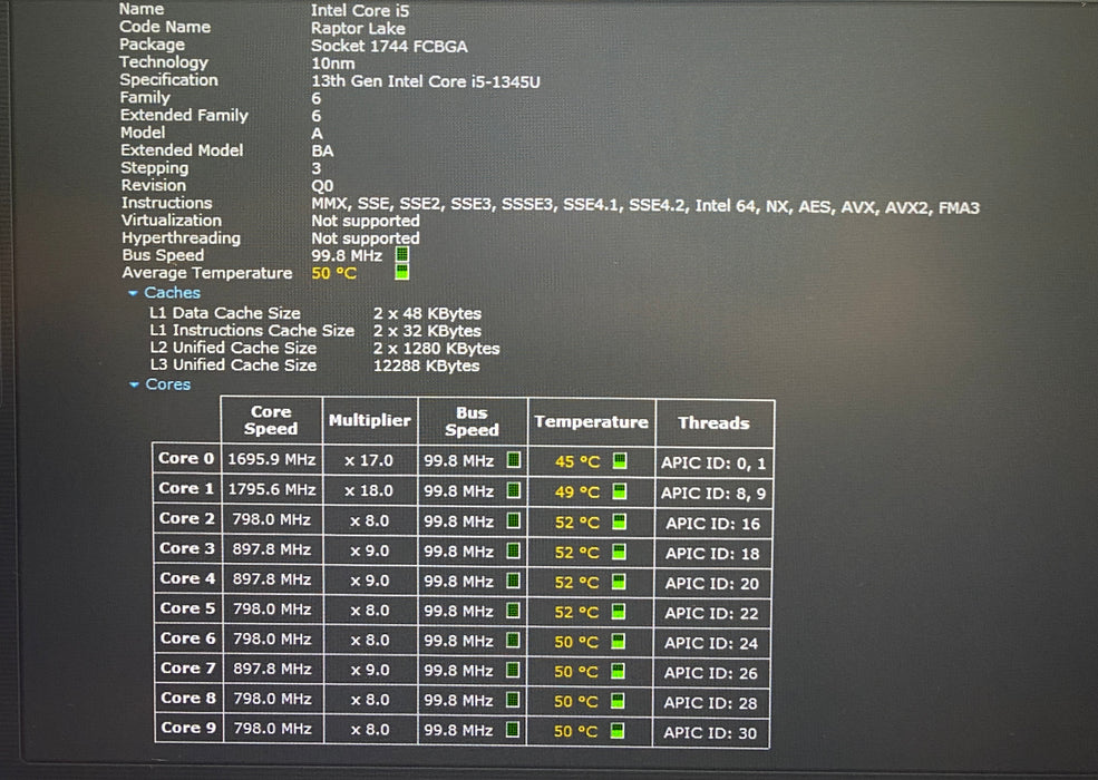 Dell Latitude 5440 Core i5-1345U 1.60GHz 16GB RAM 256GB SSD READ