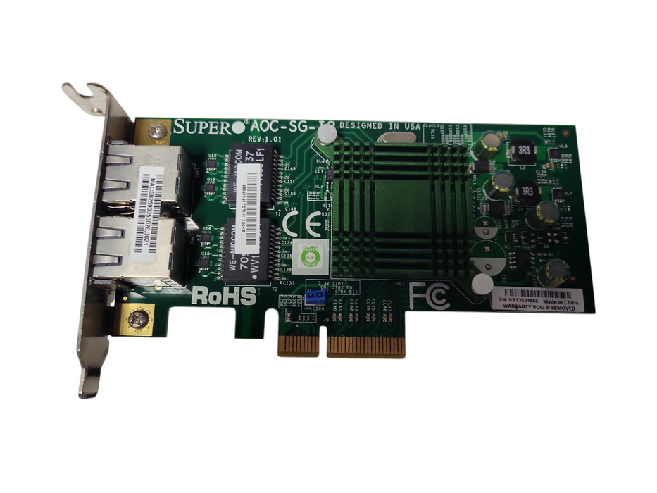 Supermicro AOC-SG-I2 Dual Port 1Gb Network Adapter HH Bracket