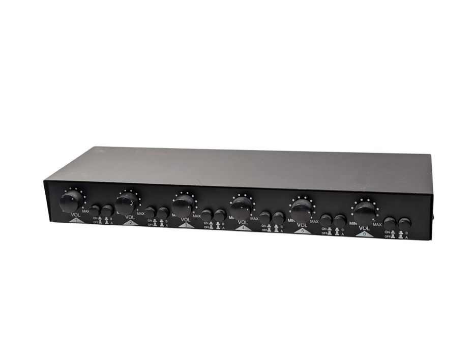 6 Zone Speaker with Selector Dual Stereo Inputs
