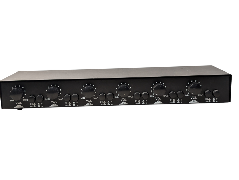 6 Zone Speaker with Selector Dual Stereo Inputs