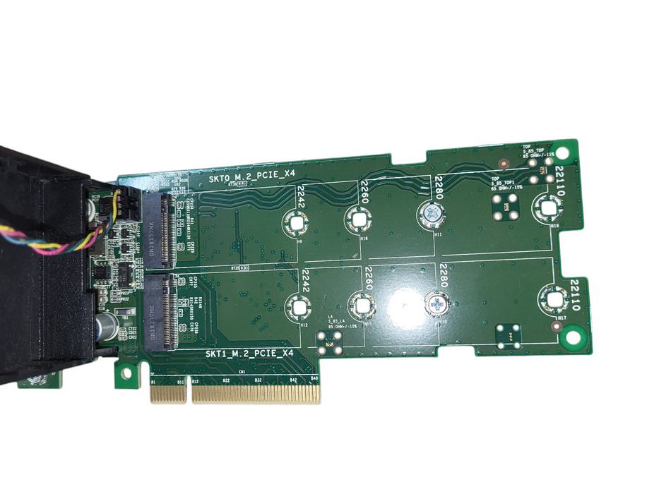 Dell Dual M.2 PCIe NVMe SSD to PCIe x8 Adapter 0NTRCY 023PX6 DPWC300