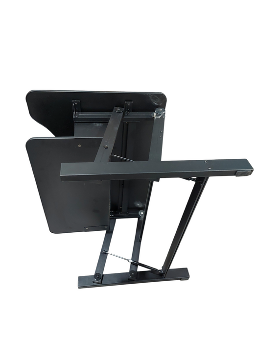 Black Rising Desk with Keyboard Tray
