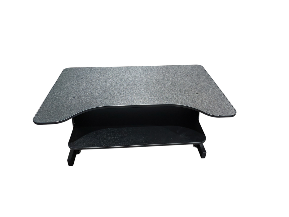 Black Rising Desk with Keyboard Tray