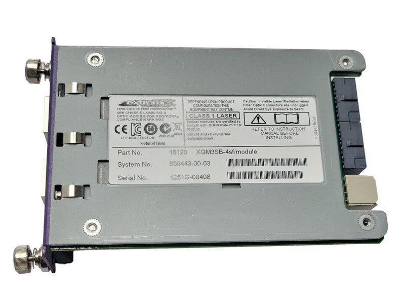 Extreme Networks XGM3SB-4sf 4-Port SFP Switch Module _