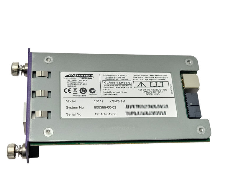 Extreme Networks Summit XGM3-2sf SFP+ Expansion Module Q_