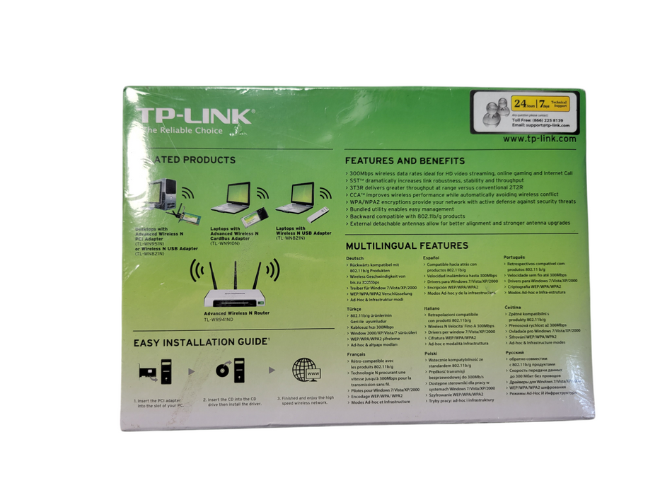 TP-Link TL-WN951N 300Mbps PCI Network Wireless Adapter WIFI Card