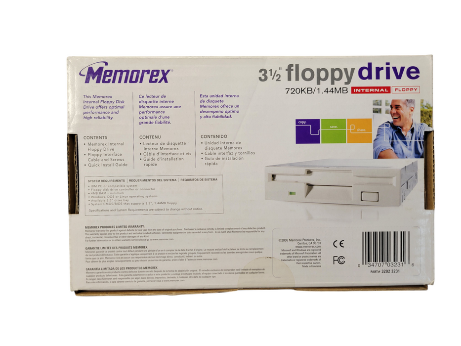 Memorex 3 1/2" internal floppy drive