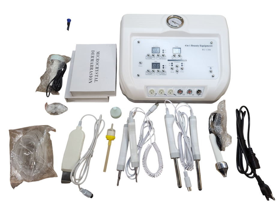 RU-1306, 4 In 1 Beauty Equipment Dermabrasion Skin Scrubber Machine