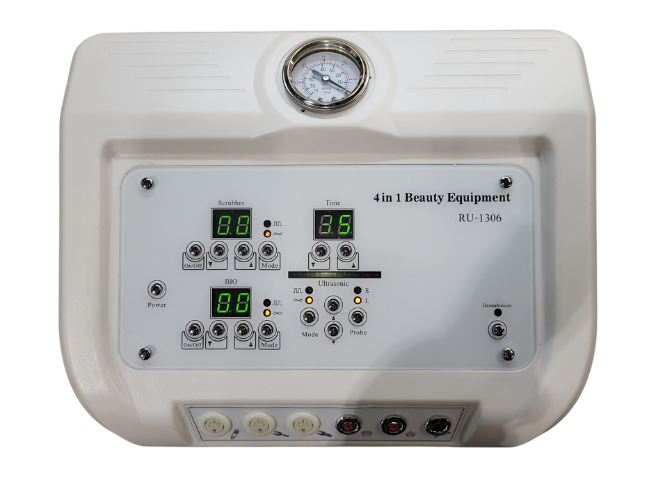 RU-1306, 4 In 1 Beauty Equipment Dermabrasion Skin Scrubber Machine