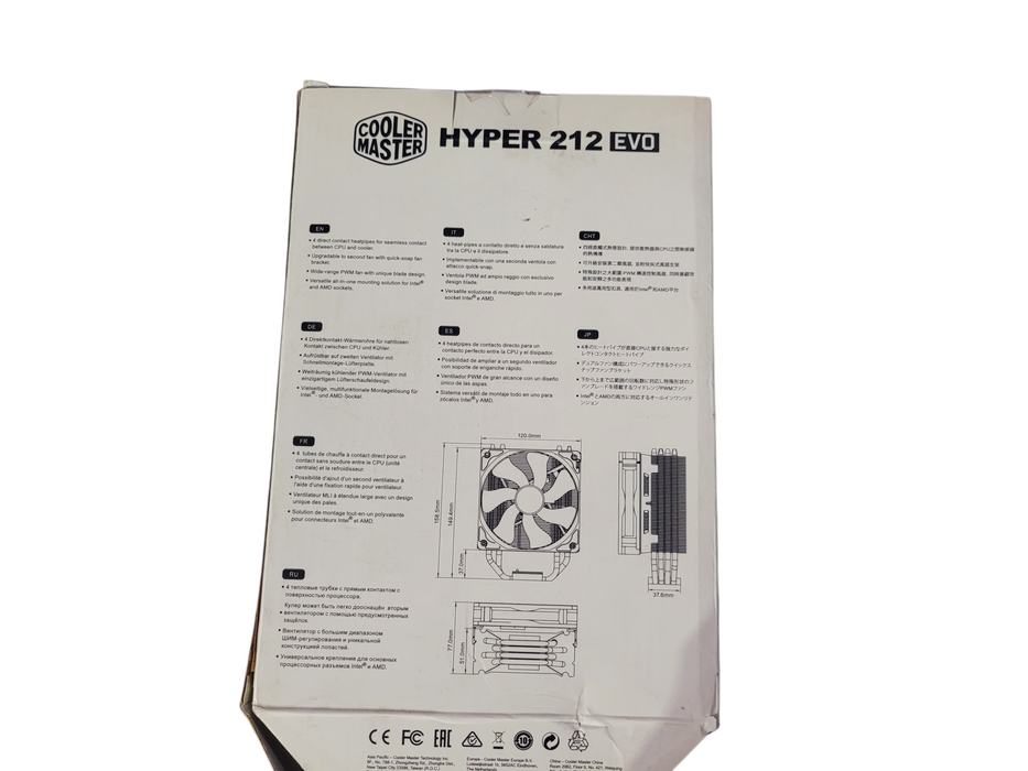 Cooler Master Hyper 212 EVO RR-212E-20PK-R2 Cooling Fan/Heatsink
