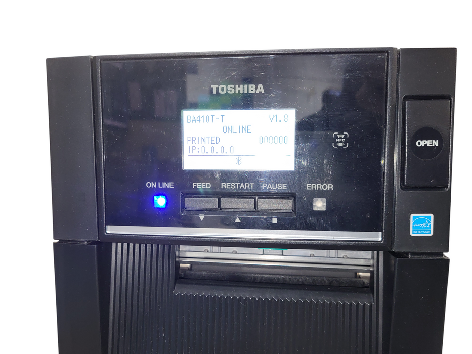 Toshiba BA410T-TS12-QM-S 203dpi Industrial business Barcode Printer
